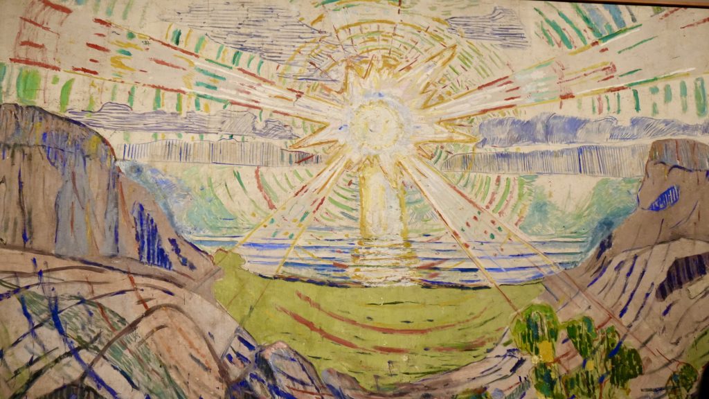The Sun&ndash;regarded my many art historians as Munch&rsquo;s most revolutionary painting